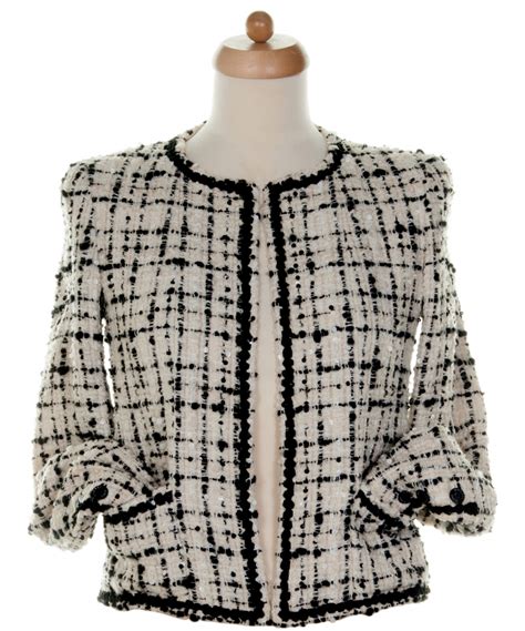 chanel black jacket 2016|Chanel tweed jacket cost.